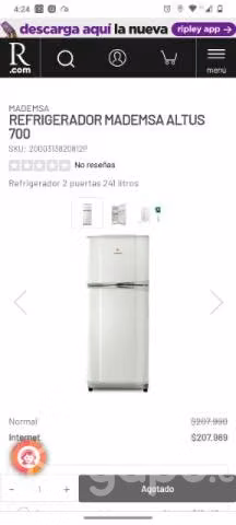 Refrigerador mademsa