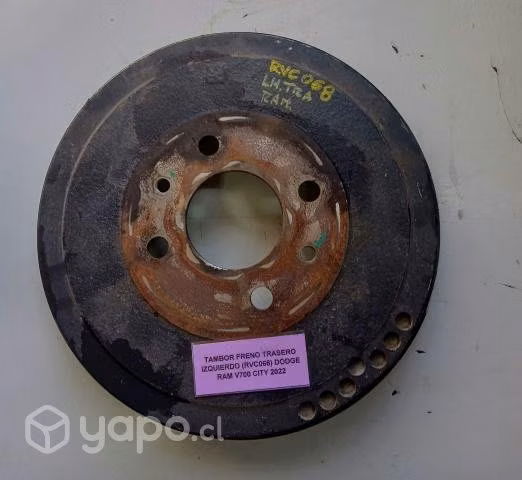 Tambor Freno Trasero Izquierdo (RVC068) Dodge RAM