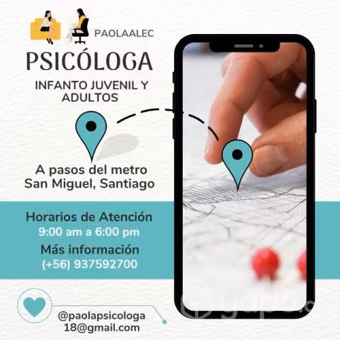 Psicóloga Infanto juvenil y adultos