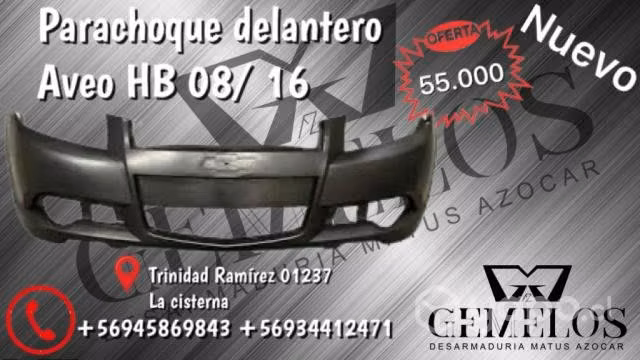 Parachoque delantero Chevrolet Aveo hb