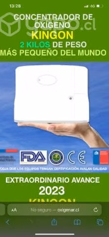 Concentrador Portatil , silla de ruedas