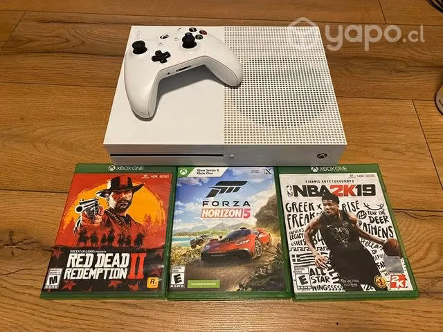 Xbox one s con mando y 3 juegos
