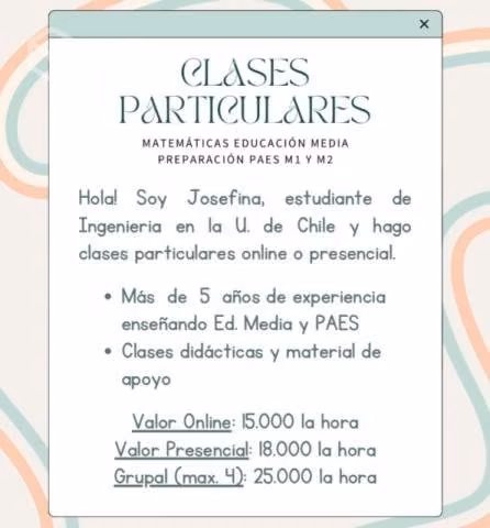 Clases de Matemáticas para Ed. Media y PAES