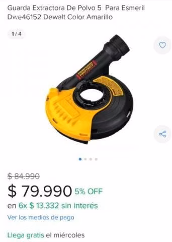 Caperuza para pulidora de hormigón DeWalt