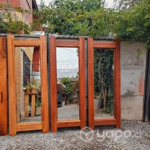 Espejo Rustico Marco de Madera - Imagen 2
