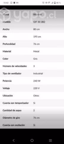 Ventilador industrial "30