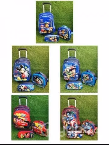 Set mochila, lonchera y estuche