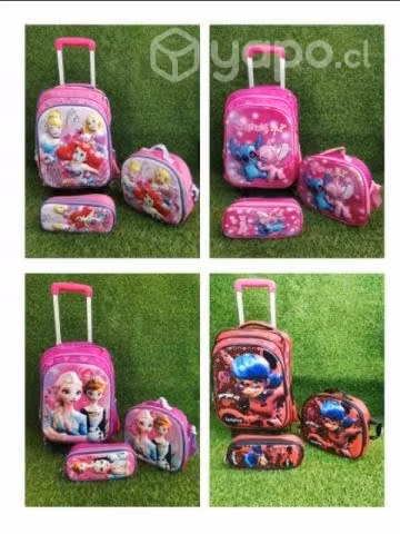 Set mochila, lonchera y estuche