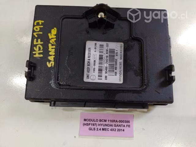 Modulo BCM 116RA-000386 (HSF197) Hyundai Santa fe