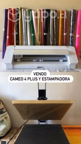 Cameo 4 plus y estampadora