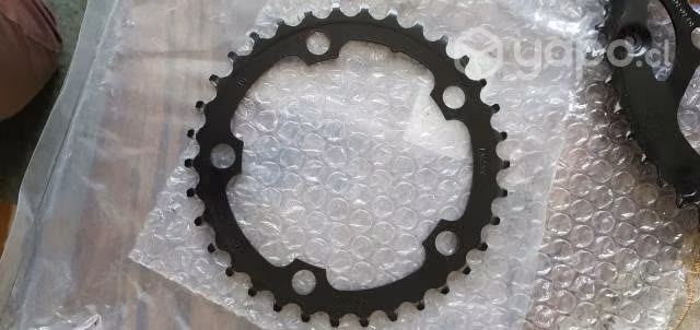 Plato doble bicicleta de ruta