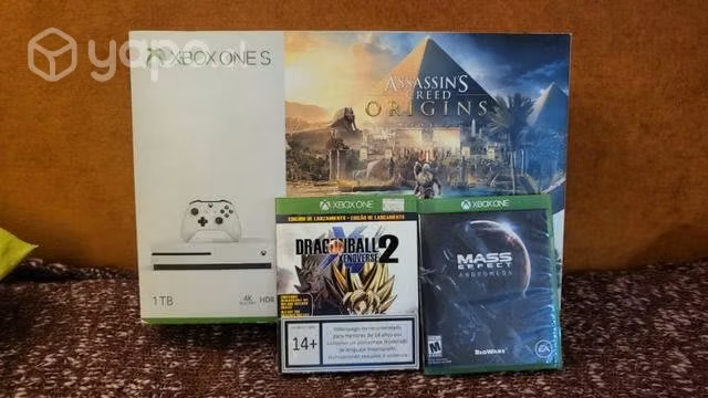 XBox One S 1T + 2 juegos físicos