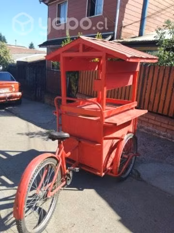 Carro para venta de mote con huesillos