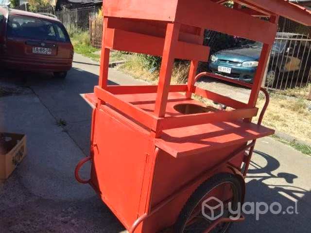 Carro para venta de mote con huesillos