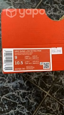 Dunk low premium iron grey halloween talla 9us