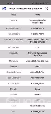 Bicicleta nueva y sin uso