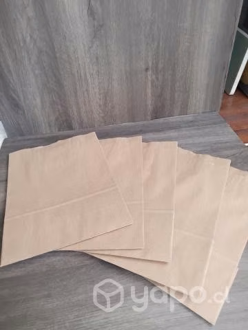 Bolsas papel Kraft , 1 caja con 100 unidades