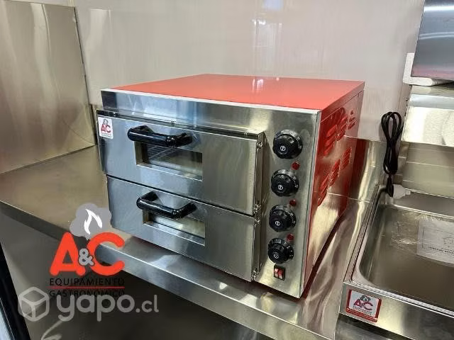 Horno pizzero eléctrico DOBLE CÁMARA