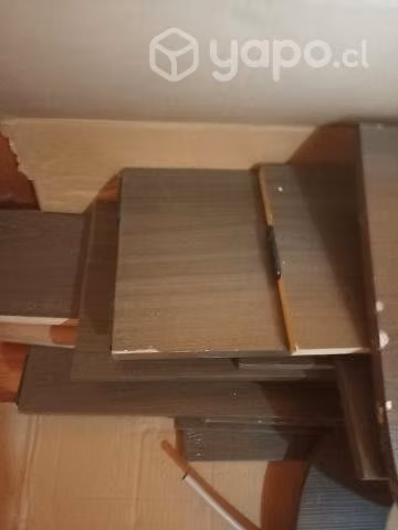 Litera moderna con cama nido colchones