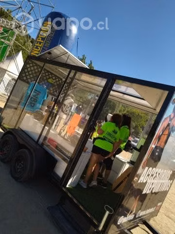 Tienda Móvil carro de arrastre acrilico
