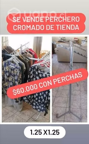 Perchero para tienda o walking closet