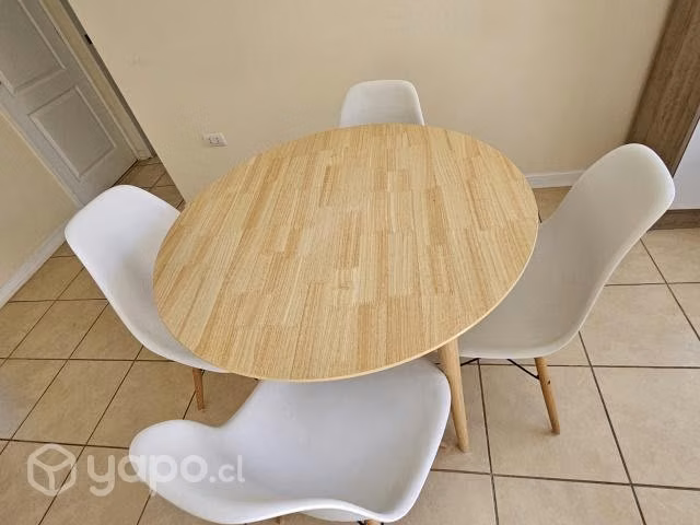 Juego comedor 4 sillas