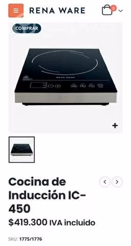 Cocina inducción Renaware