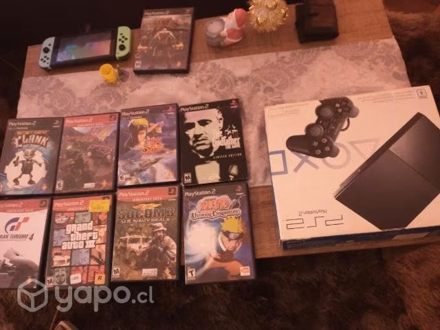 PS2 con 8 juegos originales