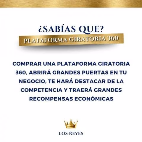 Venta de Plataformas giratorias 360.