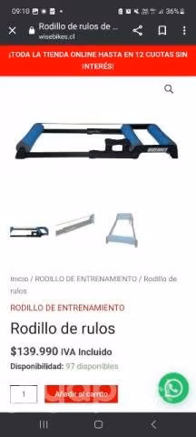 Rodillo de entrenamiento