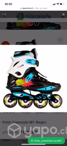 Patin Freestyle M1 Negro - Imagen 2