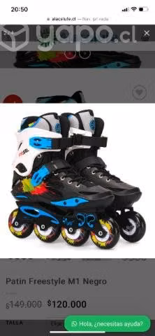 Patin Freestyle M1 Negro