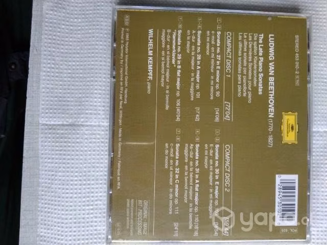 Wilhelm Kempff 2 cds Beethoven últimas sonatas