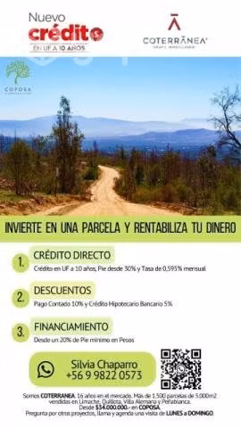 Parcelas En Limache de 5000m2