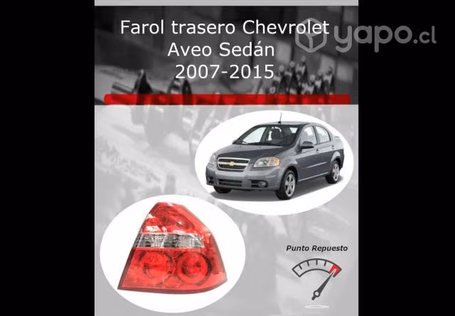 Farol trasero Chevrolet Aveo Sedan 2007-15