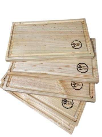 Plato parrillero rustico de madera - Imagen 5