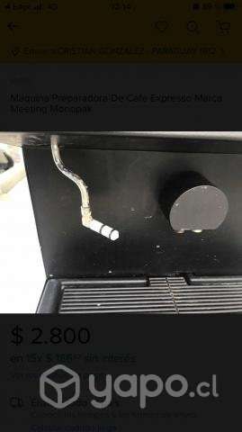 Máquina Cafetera de grano Marca Monopack,