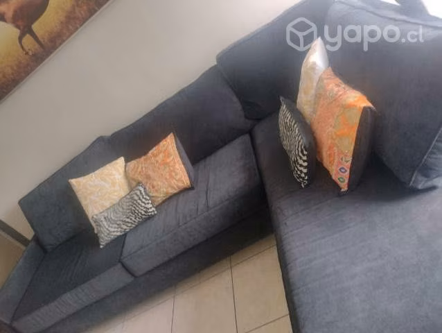 Sofa L color gris