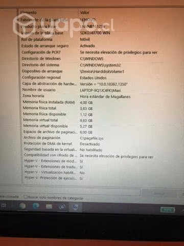 Notebook lenovo