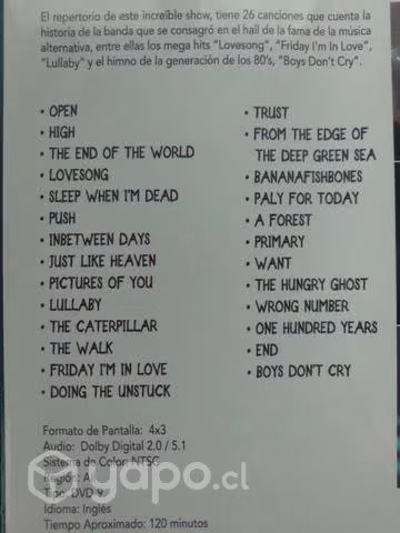 The cure live reading festival dvd