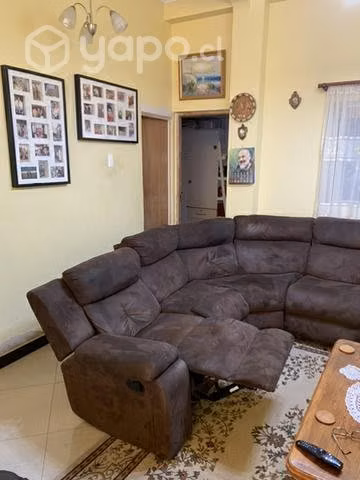 Sofá seccional 5 cuerpos y 2 de berger