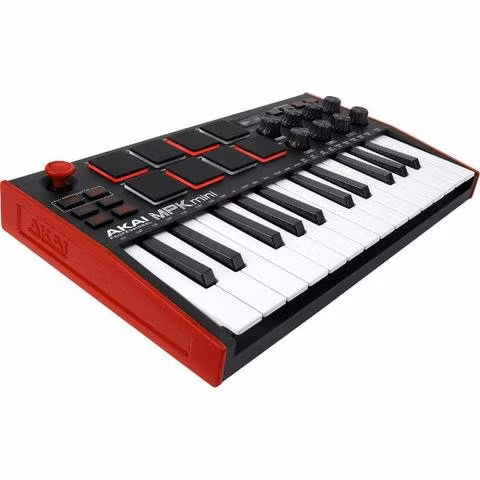 Controlador Midi Akai Mpk Mini Mk3 25 Teclas 8 Pad