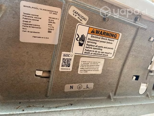 Secadora industrial de 17kg