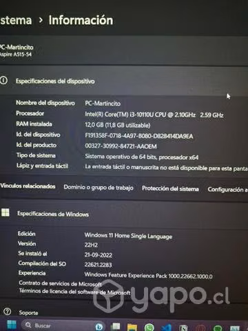 Notebook Acer Aspire 5 - Imagen 2