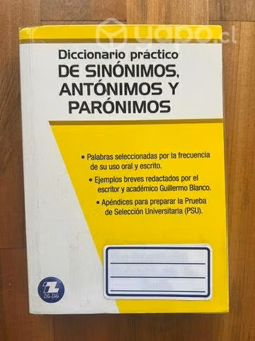 Diccionario de Sinónimos,Antónimos y Parónimos