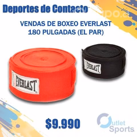 Vendas de boxeo everlast de algodón