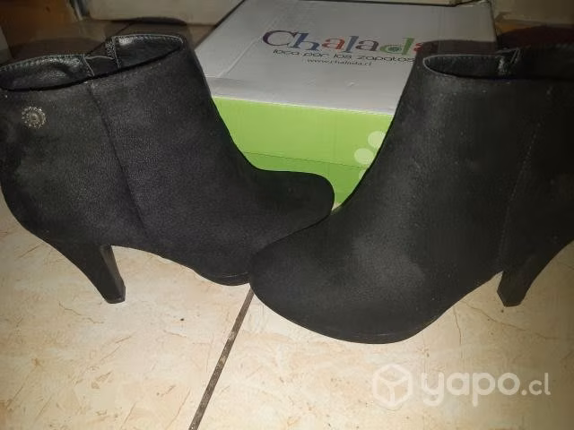 Botines - Mujer - Talla 37 - Color Negro