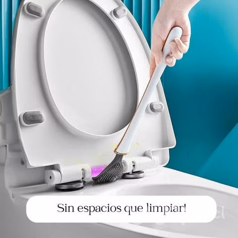 Cepillo Beige de Baño Para Inodoro De Silicona - Imagen 5