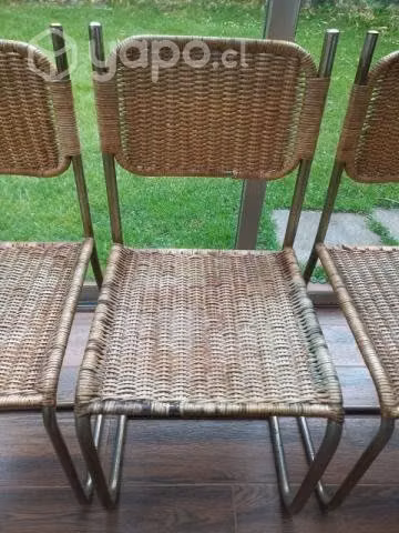 Silla de ratan y aluminio. Hay 5 disponibles. - Imagen 5