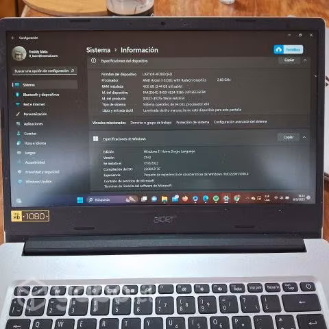 Notebook ACER ASPIRE 3 A314 SERIES - Imagen 3